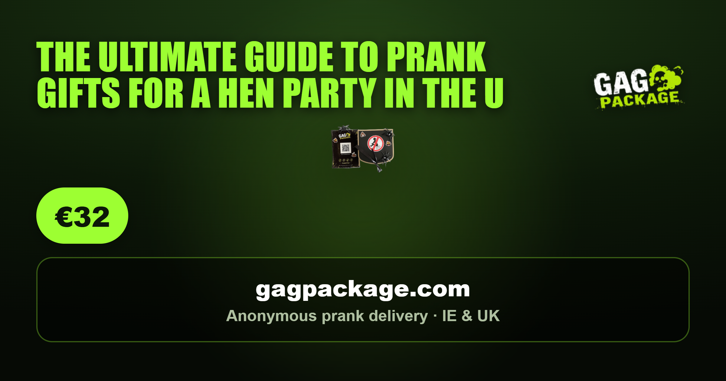 Just For Her anonymous prank gift from Gag Package, delivered by post across Ireland and the UK