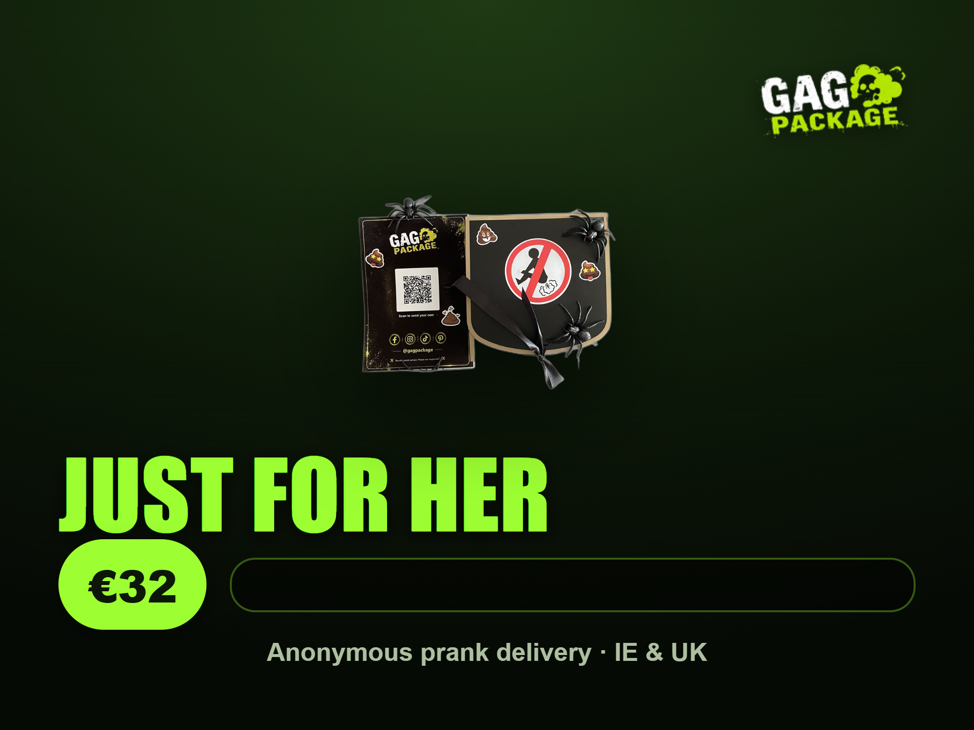 Just For Her prank gift, €32 from Gag Package